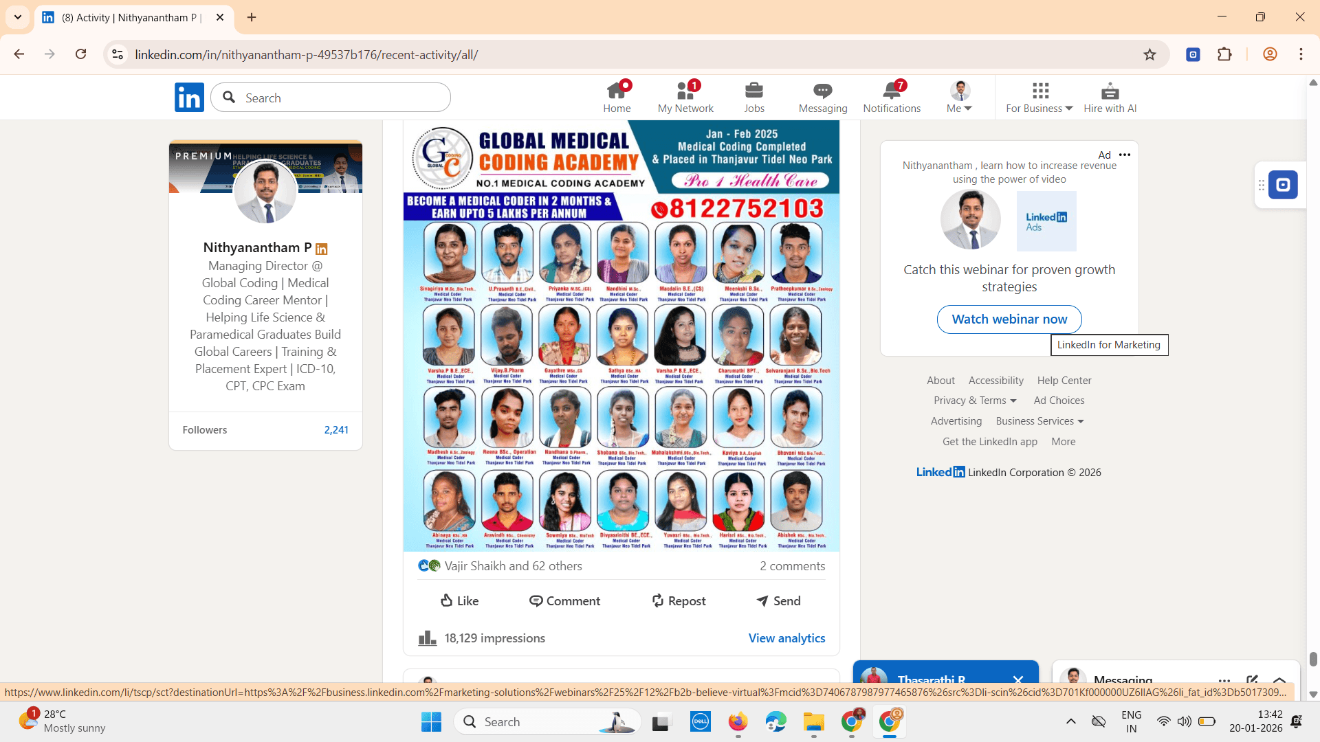 High-performing LinkedIn content analytics