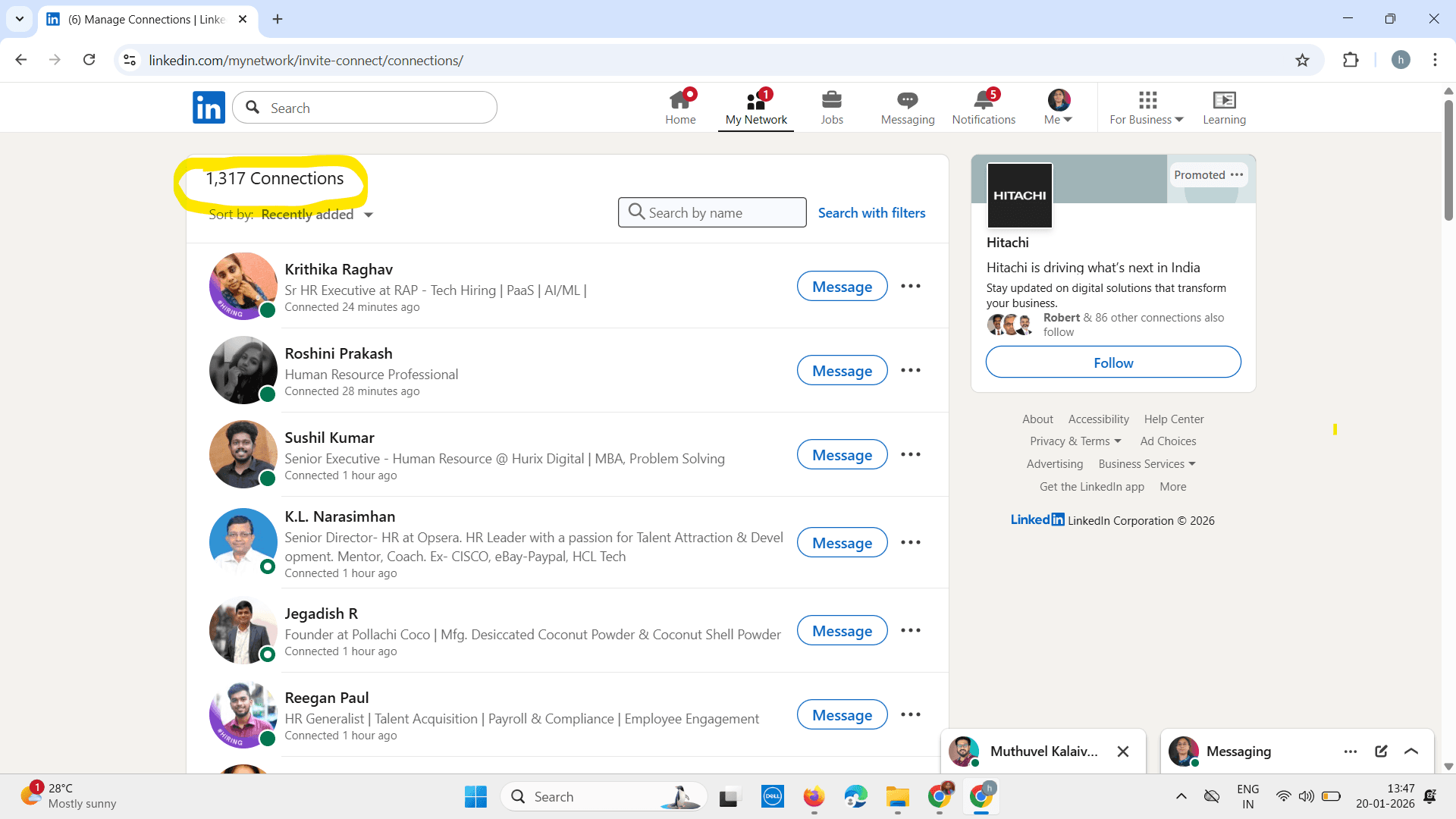 Client LinkedIn profile after optimisation