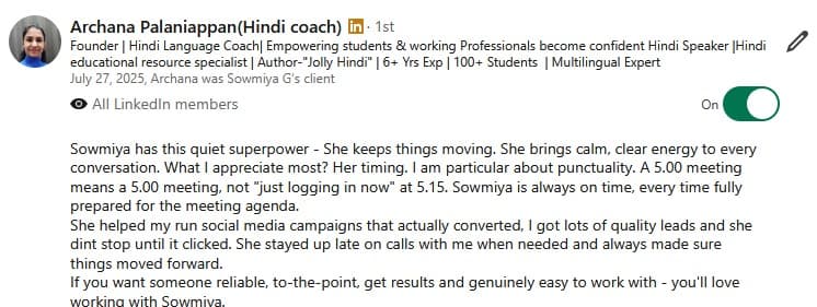 Archana's Google review of Raise Eagle